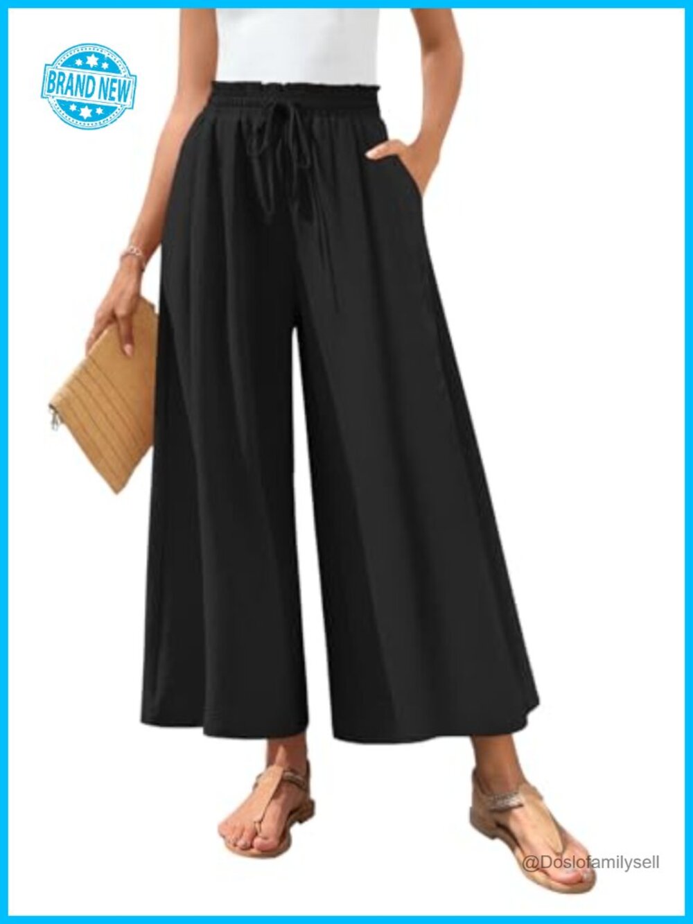 Palazzo Pants Wide Leg High Waist Flowy Business Casual Summer